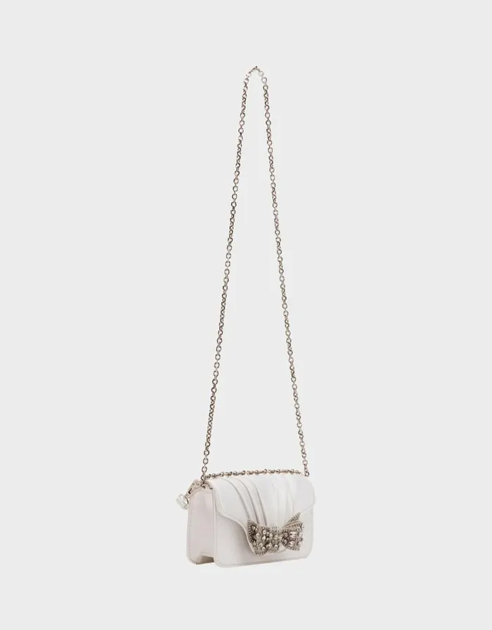 Betsey Johnson Women 3D BOW FLAP BAG IVORY Ivory Betsey Johnson Women 3D BOW FLAP BAG IVORY Ivory