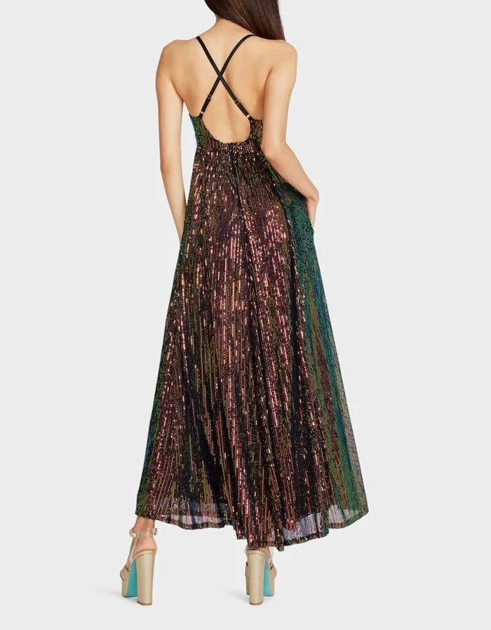 Betsey Johnson Women JAMES MAXI DRESS MULTI Multi
