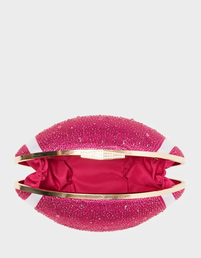 Betsey Johnson Women KITSCH END ZONE CLUTCH PINK Betsey Johnson Women KITSCH END ZONE CLUTCH PINK