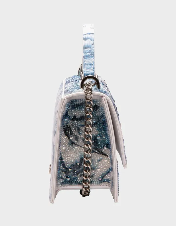 Betsey Johnson Women PEARL TOILE CONVERTIBLE BAG BLUEMULTI Betsey Johnson Women PEARL TOILE CONVERTIBLE BAG BLUEMULTI