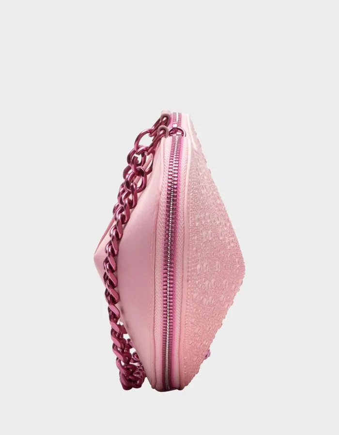 Betsey Johnson Women WATER DROPLET HEART CROSSBODY BLUSH Betsey Johnson Women WATER DROPLET HEART CROSSBODY BLUSH