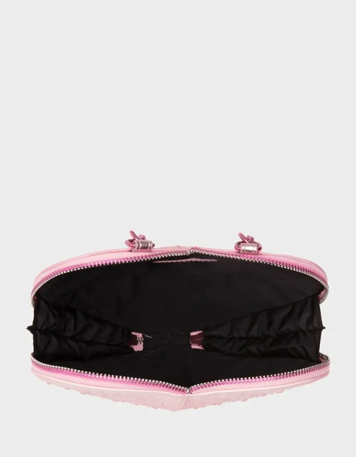 Betsey Johnson Women WATER DROPLET HEART CROSSBODY BLUSH Betsey Johnson Women WATER DROPLET HEART CROSSBODY BLUSH