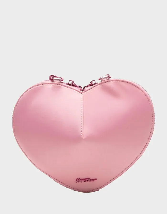 Betsey Johnson Women WATER DROPLET HEART CROSSBODY BLUSH Betsey Johnson Women WATER DROPLET HEART CROSSBODY BLUSH
