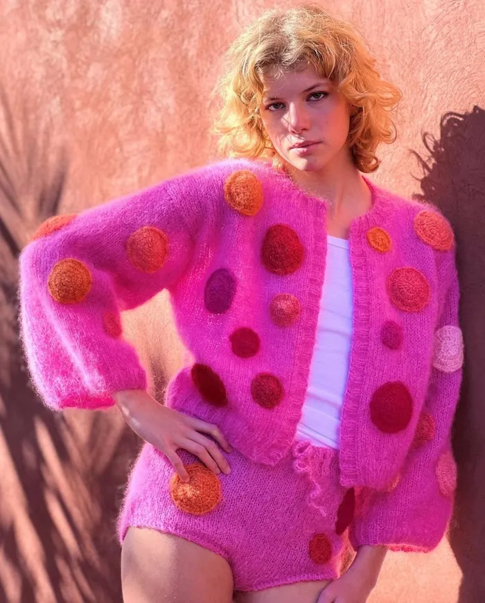 Boleros Women Rose Carmine BOLERO DOTS ROSE