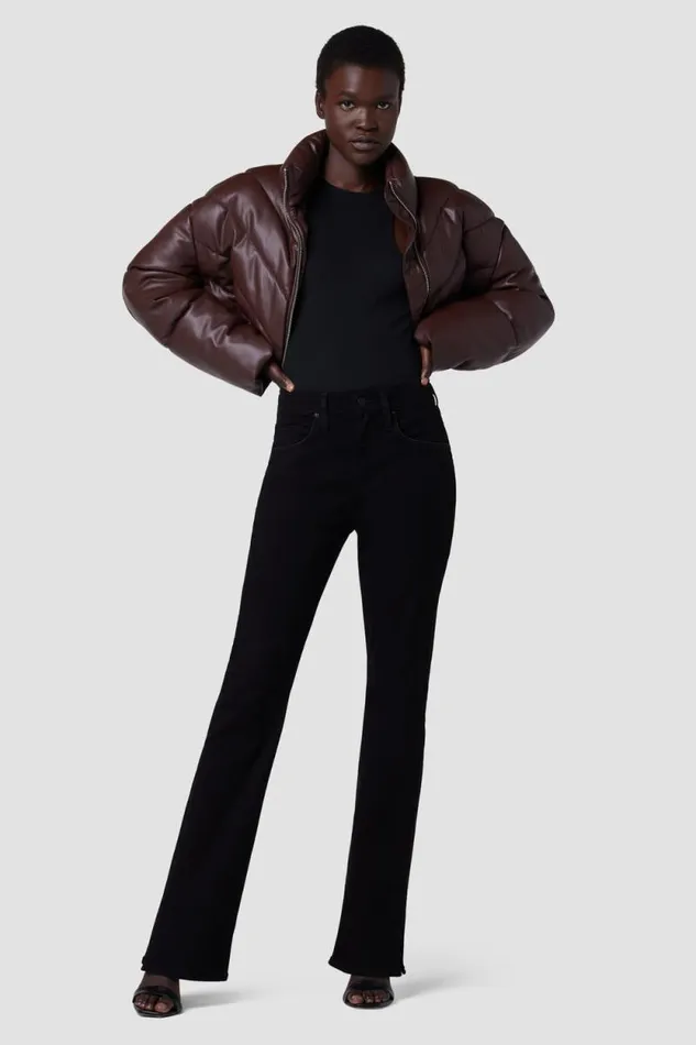 Bootcut Women Hudson Jeans Barbara HighRise Baby Bootcut Jean W Slit Black Bootcut Women Hudson Jeans Barbara HighRise Baby Bootcut Jean W Slit Black