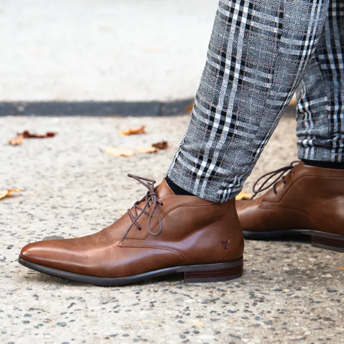 Boots Men Windsor Smith MYLES BROWN LEATHER BOOTS Boots Men Windsor Smith MYLES BROWN LEATHER BOOTS