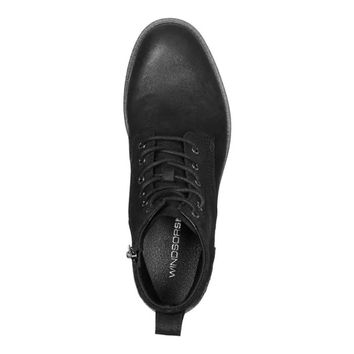Boots Men Windsor Smith SEBASTIAN BLACK OIL SUEDE LEATHER BOOTS Boots Men Windsor Smith SEBASTIAN BLACK OIL SUEDE LEATHER BOOTS