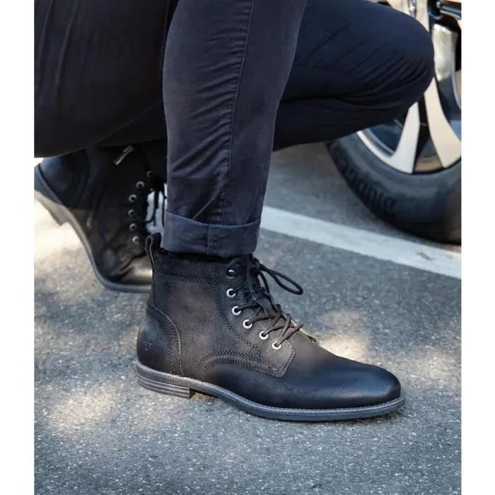 Boots Men Windsor Smith SEBASTIAN BLACK OIL SUEDE LEATHER BOOTS Boots Men Windsor Smith SEBASTIAN BLACK OIL SUEDE LEATHER BOOTS
