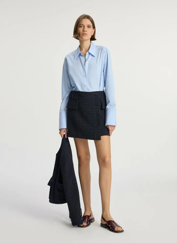 Bottoms Women ALC Cora Tweed Mini Skirt Maritime Navy