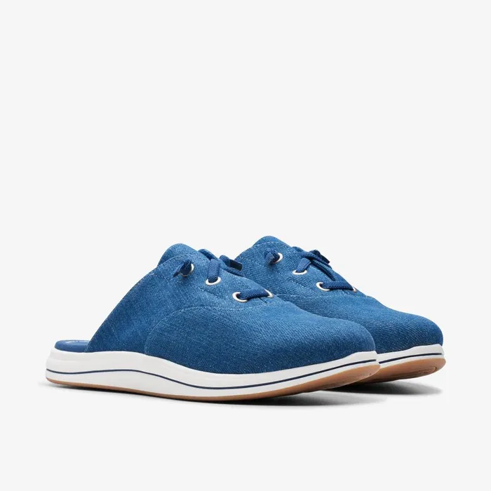 Breeze Clara Dark Denim Women Clarks SlipOns