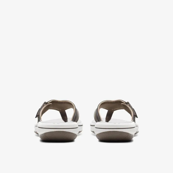Breeze Sea Pewter Synthetic Women Clarks Sandals and Flip Flops
