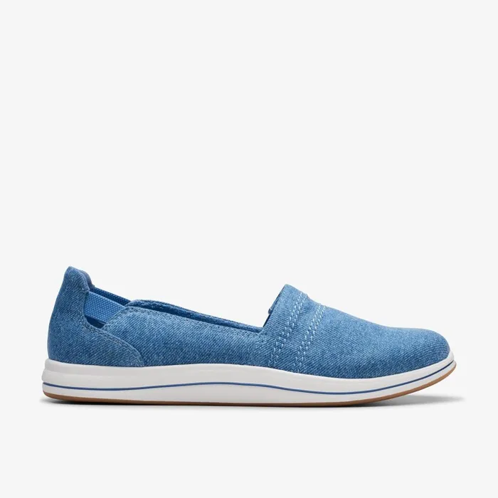 Breeze Step II Blue Interest Women Clarks Flats