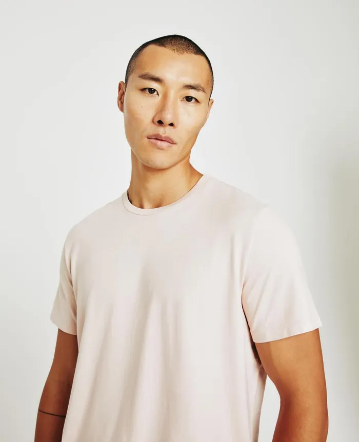 Bryce Crew Vintage Pink Men AG Jeans Tees Bryce Crew Vintage Pink Men AG Jeans Tees