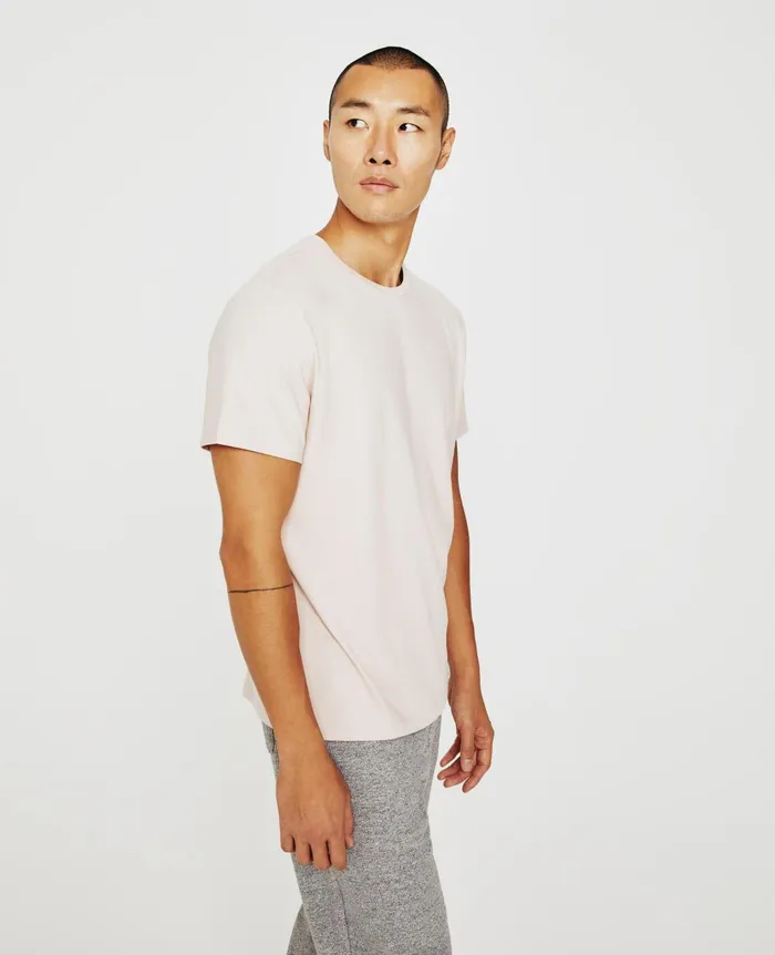 Bryce Crew Vintage Pink Men AG Jeans Tees Bryce Crew Vintage Pink Men AG Jeans Tees