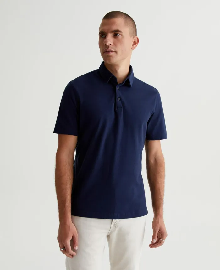 Bryce Polo Deep Navy Men AG Jeans Polos