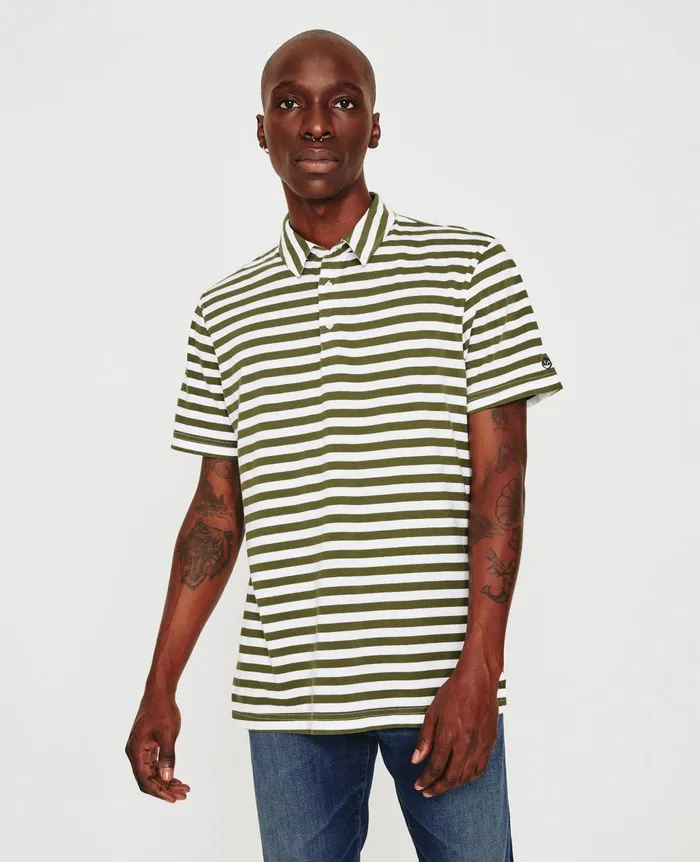 Bryce Polo True Whitenew Spruce Men AG Jeans Polos