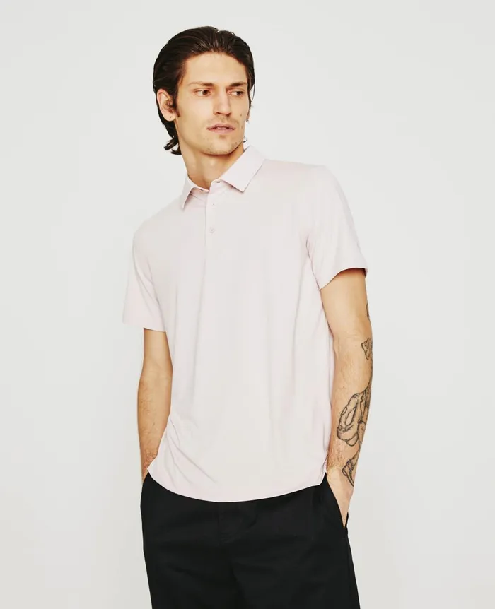 Bryce Polo Vintage Pink Men AG Jeans Polos