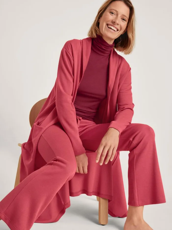CALIDA Bathrobes Women Kimono Pomegranate Red