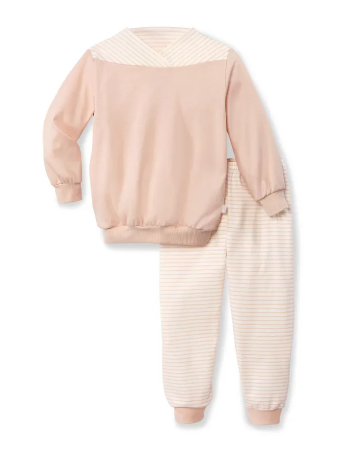 CALIDA For Babies Kids Pyjama With Cuff Lace Parfait Pink