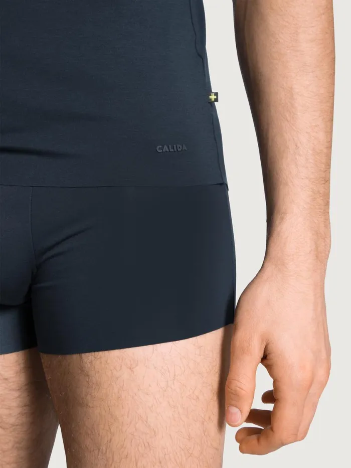 CALIDA Functionalunderwear Men Boxer Brief With Elastic Waistband Dark Sapphire