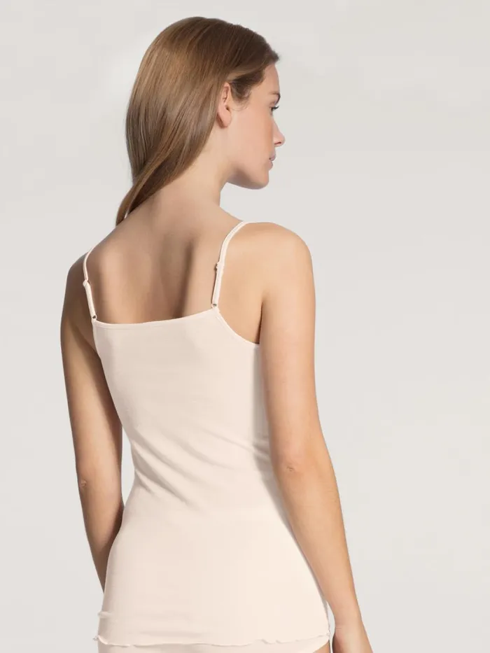CALIDA Functional Underwear Women Spaghetti Top Light Ivory