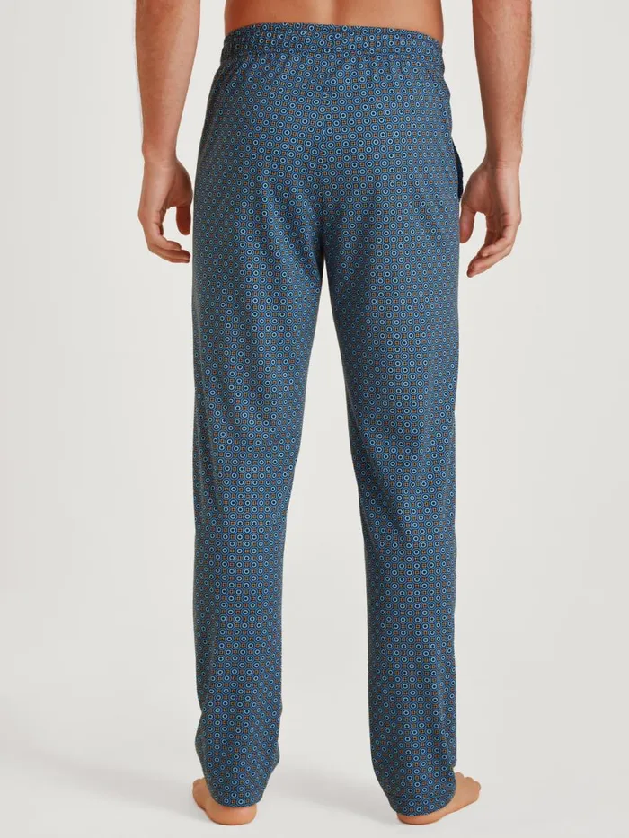 CALIDA Pyjama Pants Men Long Pants With Side Pockets Indian Blue