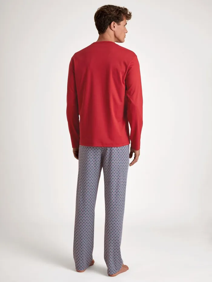 CALIDA Pyjamas Men Pyjama Amaranth