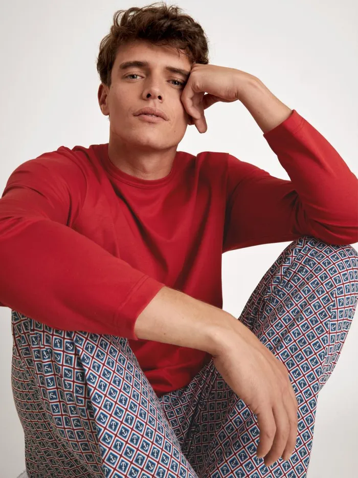 CALIDA Pyjamas Men Pyjama Amaranth