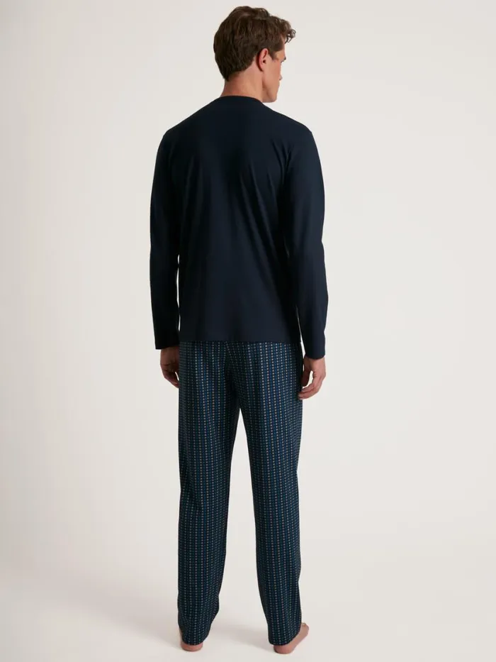 CALIDA Pyjamas Men Pyjama Danube Blue