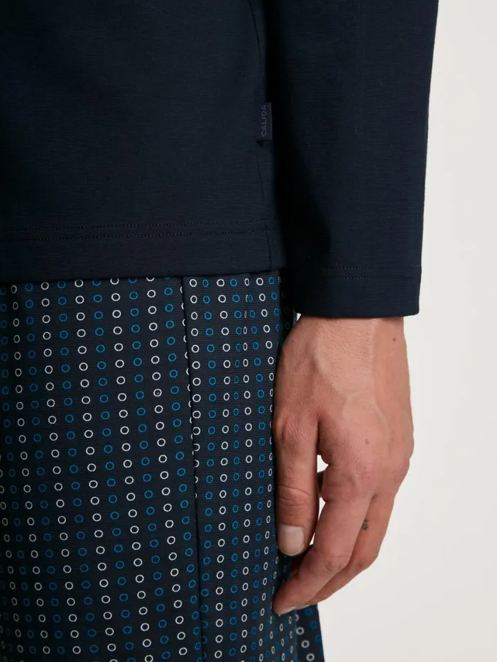 CALIDA Pyjamas Men Pyjama Danube Blue