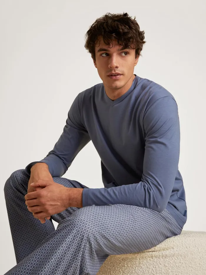 CALIDA Pyjamas Men Pyjama Vintage Indigo