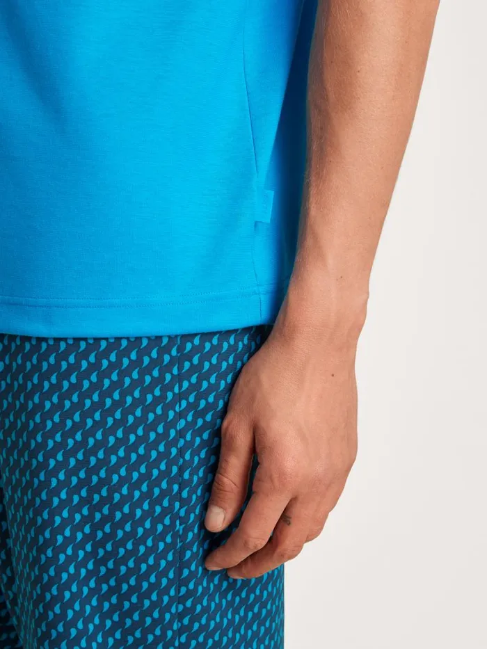 CALIDA Pyjamas Men Short Pyjama Danube Blue