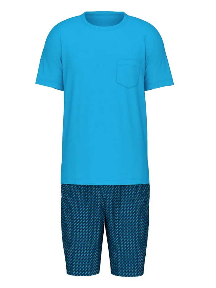 CALIDA Pyjamas Men Short Pyjama Danube Blue