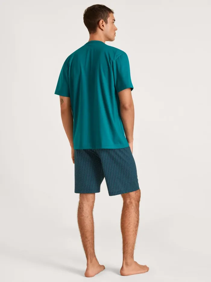 CALIDA Pyjamas Men Short Pyjama Deep Lagoon Green