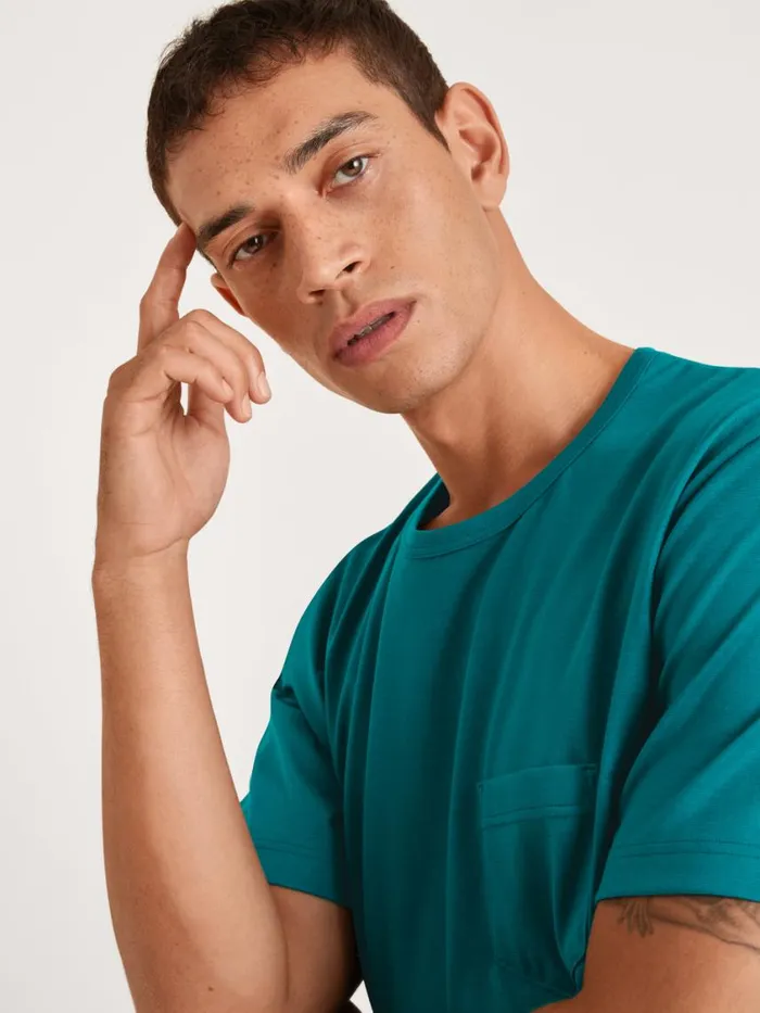 CALIDA Pyjamas Men Short Pyjama Deep Lagoon Green