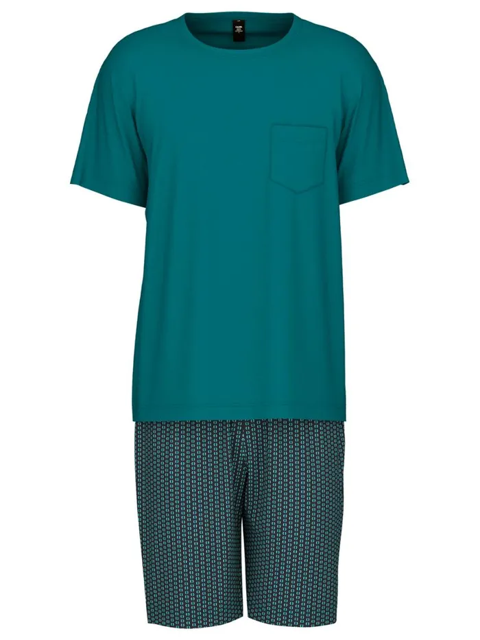 CALIDA Pyjamas Men Short Pyjama Deep Lagoon Green