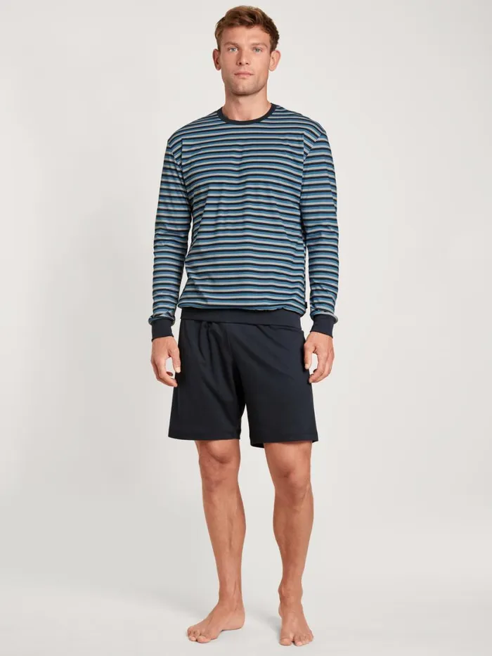 CALIDA Pyjamas Men Short Pyjamas Azurit Blue