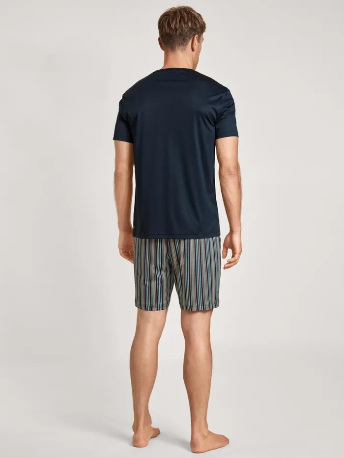 CALIDA Pyjamas Men Short Pyjamas Saphir Blue