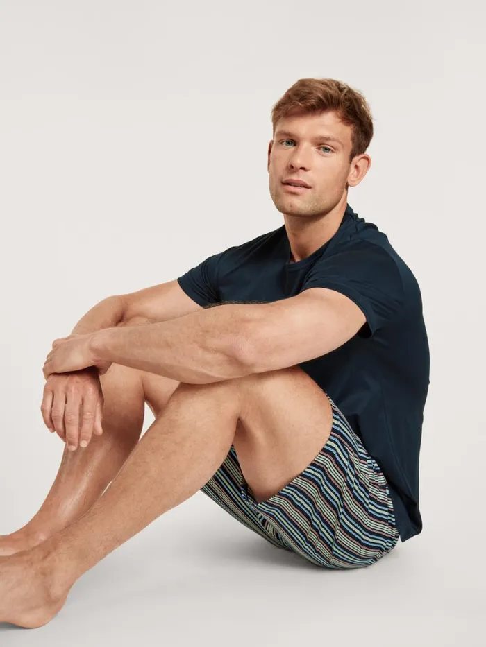 CALIDA Pyjamas Men Short Pyjamas Saphir Blue