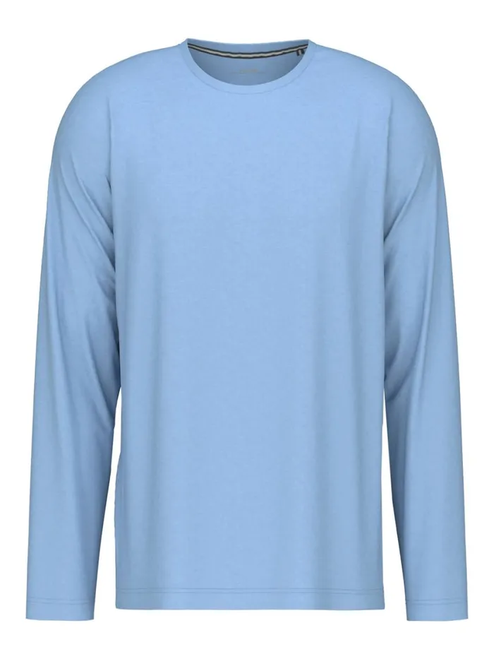 CALIDA Shirts Men Shirt Long Sleeve Placid Blue