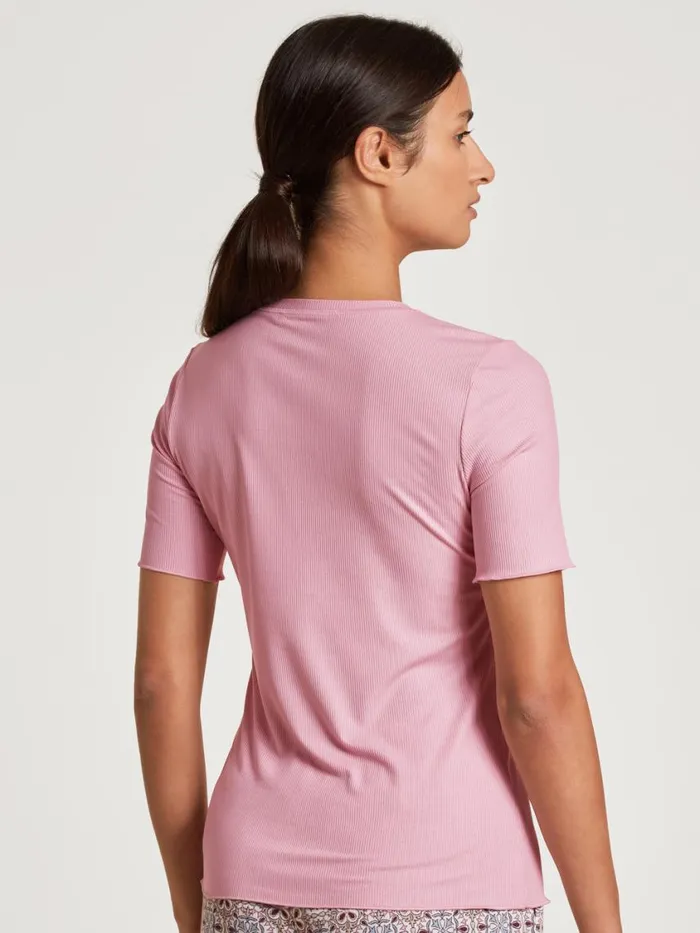 CALIDA Shirts Women Shirt Short Sleeve Pink Amethyst