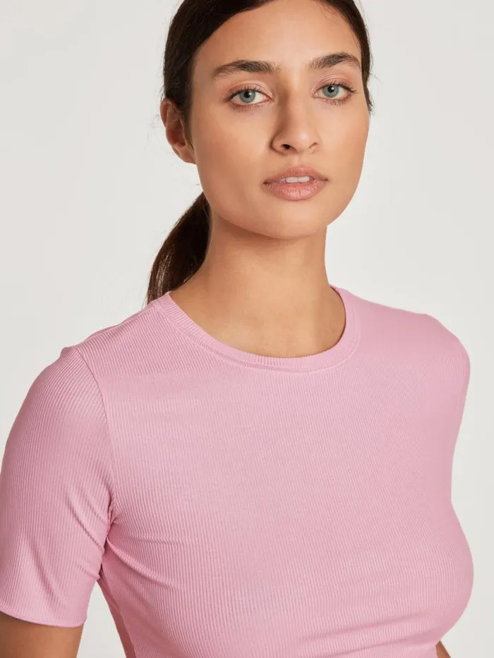 CALIDA Shirts Women Shirt Short Sleeve Pink Amethyst