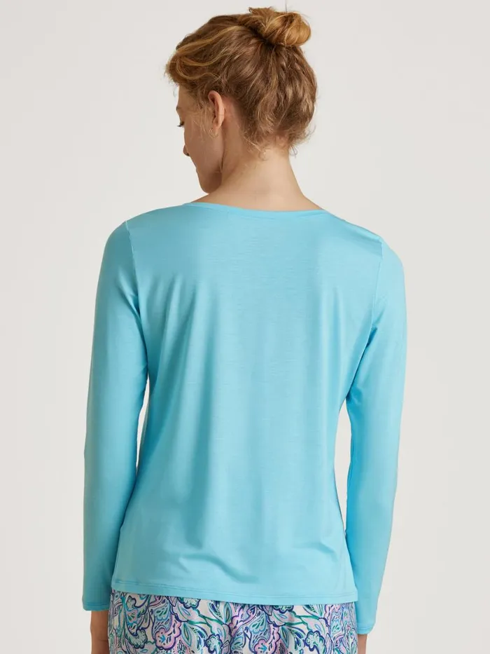 CALIDA Show All Women Shirt Long Sleeve Blue Topaz