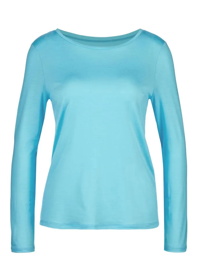 CALIDA Show All Women Shirt Long Sleeve Blue Topaz
