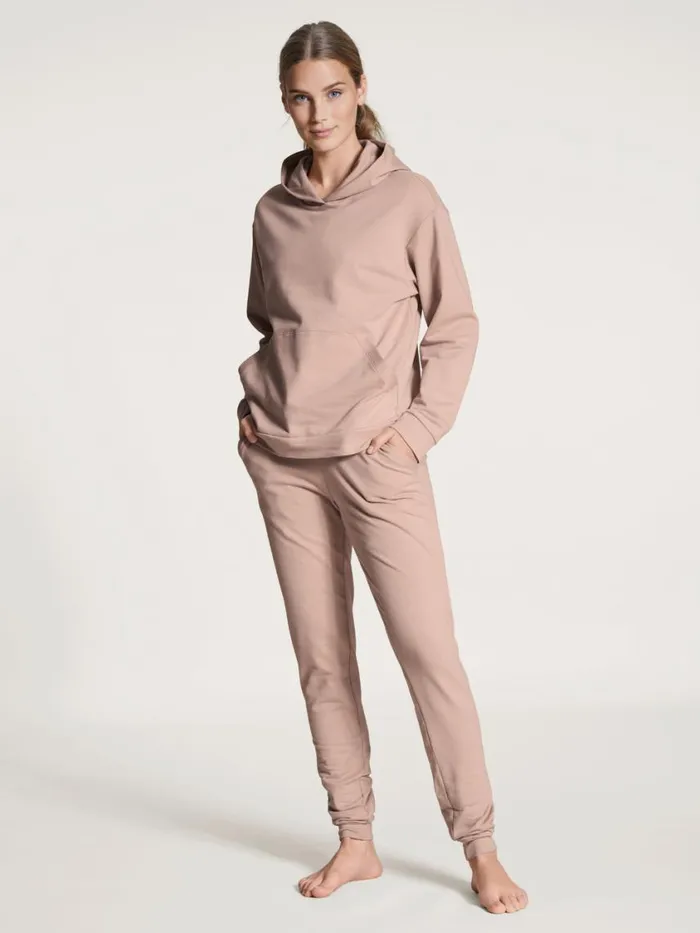 CALIDA Sweatshirts and Jackets Women Hoodie Mahogany Rose