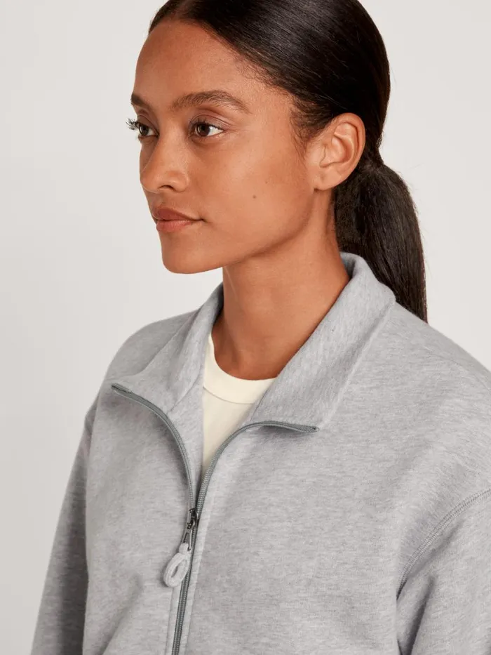 CALIDA Sweatshirts and Jackets Women Jacket Cradle To Cradle Certified Grey Melange