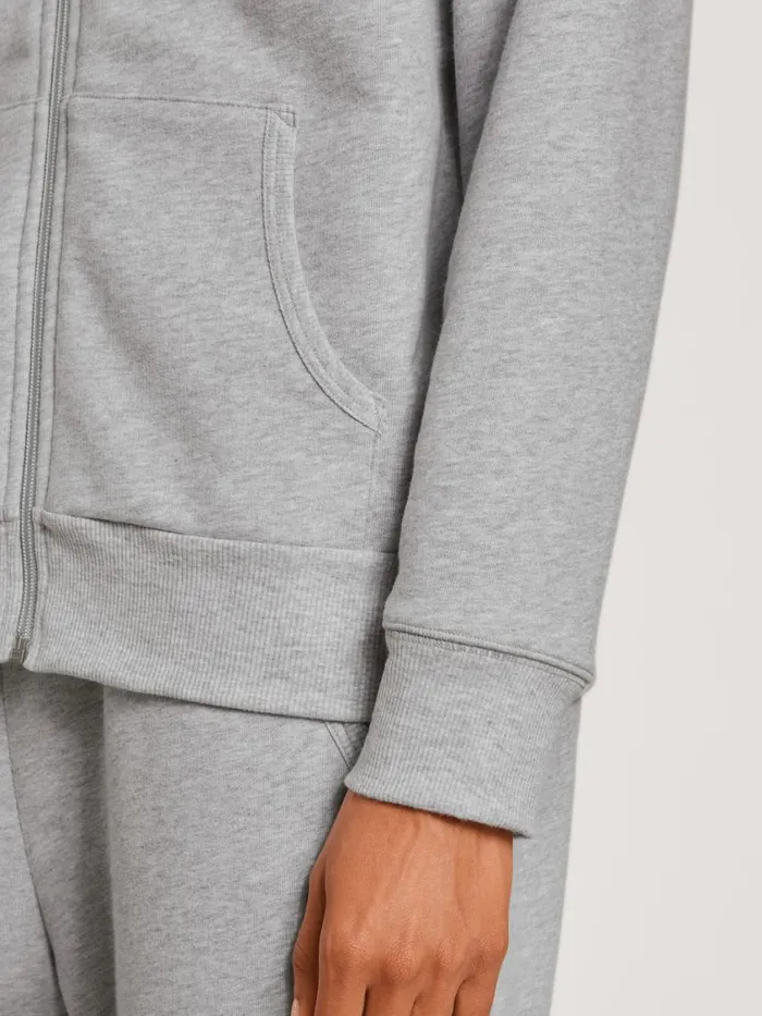 CALIDA Sweatshirts and Jackets Women Jacket Cradle To Cradle Certified Grey Melange