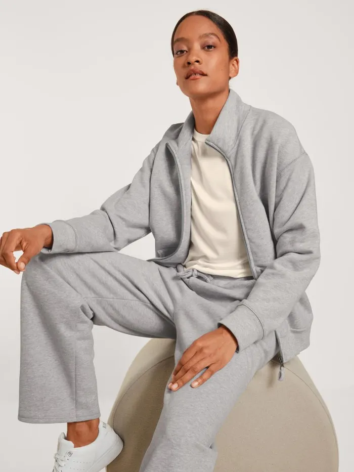 CALIDA Sweatshirts and Jackets Women Jacket Cradle To Cradle Certified Grey Melange