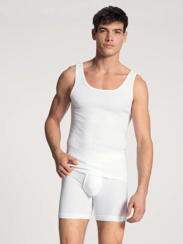 CALIDA Underpants Men Classic Boxer Brief With Fly Weiss CALIDA Underpants Men Classic Boxer Brief With Fly Weiss