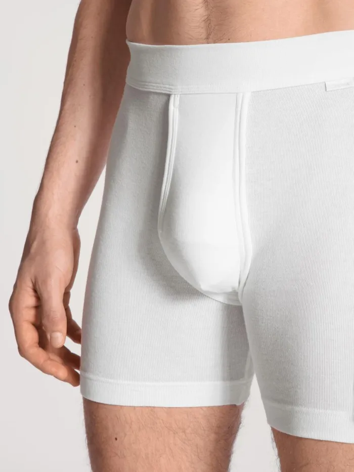 CALIDA Underpants Men Classic Boxer Brief With Fly Weiss CALIDA Underpants Men Classic Boxer Brief With Fly Weiss